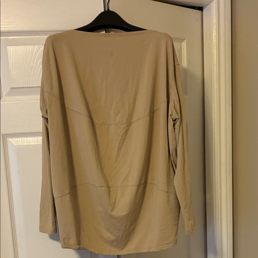 lululemon athletica Tan Long Sleeve Top